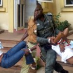Woman collapses and carried out of court after being sentenced to death for killing her neighbour during fight in Ajegunle, Lagos