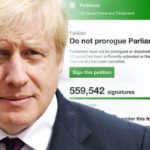 Over 1 Million Sign Petition Against British PM, Boris Johnson, For Suspending Parliament