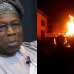 Fire Guts Former President, Obasanjo’s House In Abeokuta (VIDEO)