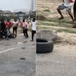 LOCKDOWN: WARRI PROTESTERS MOB SOLDIERS, TRY TO SET THEM ABLAZE FOR KILLING MAN (PHOTOS)