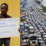 Yahoo boy to control traffic in Ilorin for 3 months over internet fraud (photos)