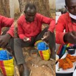 Good Samaritan takes Nigerian man seen eating ‘fufu and water’ to a nice restaurant to eat a better meal. (photos & video)