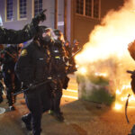 Tear gas, fire bombs as police declare Portland protest a ‘riot’