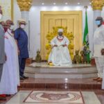 Photo News: Obaseki leads PDP governors to Oba Ewuare ll