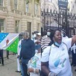 Photos & Video: Yoruba Group In UK Stage Protest As FG Allegedly Threatens Sunday Igboho