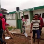 Angry Youths Invade Osun Federal Lawmaker’s Office, Cart Away Electronics, Fertilisers (photos)
