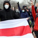 Thousands march in Belarus opposition rally in Minsk
