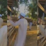 Nigerians Angrily React As Video Of Buhari Visiting Cows Amid Katsina Students Abduction Surfaces