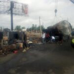 PHOTOS: Fuel tanker fire destroys shops in Yola