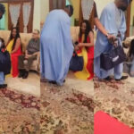Davido’s Dad, Adeleke, Gifts Bags Of Money To Sina Rambo’s In-Laws During Introduction Ceremony (Video)