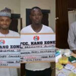EFCC Arrests 3 Suspects with 1,144 ATM Cards at Kano Airport (photos)