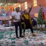 Money Everywhere! Moment Church Members Sprayed Millions On Yul Edochie, Prophet Odumeje Inside Church (Video)