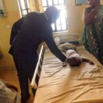 Building collapse: Bishop Ibiyeomie visits victims in hospital as church confirms incident [PHOTOS]