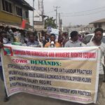 CDWR condemns arrest of protesting workers by security agents in Ibadan (photos)